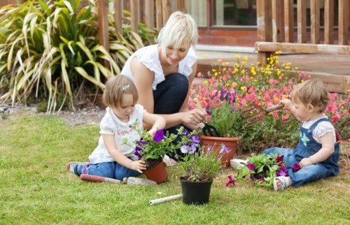 Safe tree removal and pruning service in a Rush Green garden