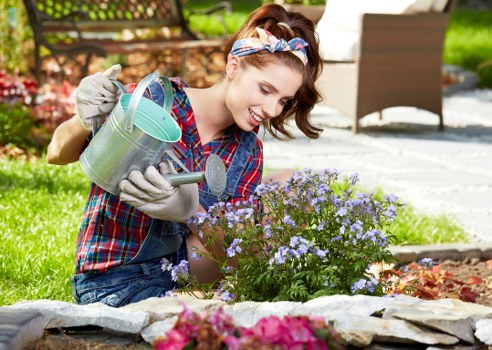 Protected gardener preparing for outdoor work in Rush Green