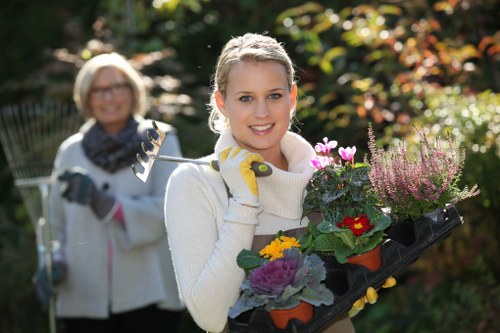 Local gardeners in Rush Green shaping a balanced and welcoming garden